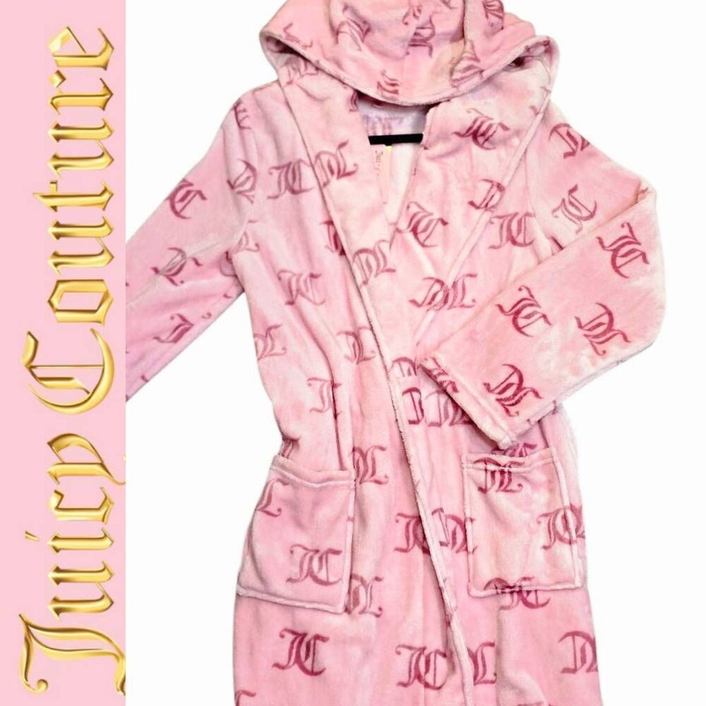 Juicy Couture JC Logo Hooded Robe